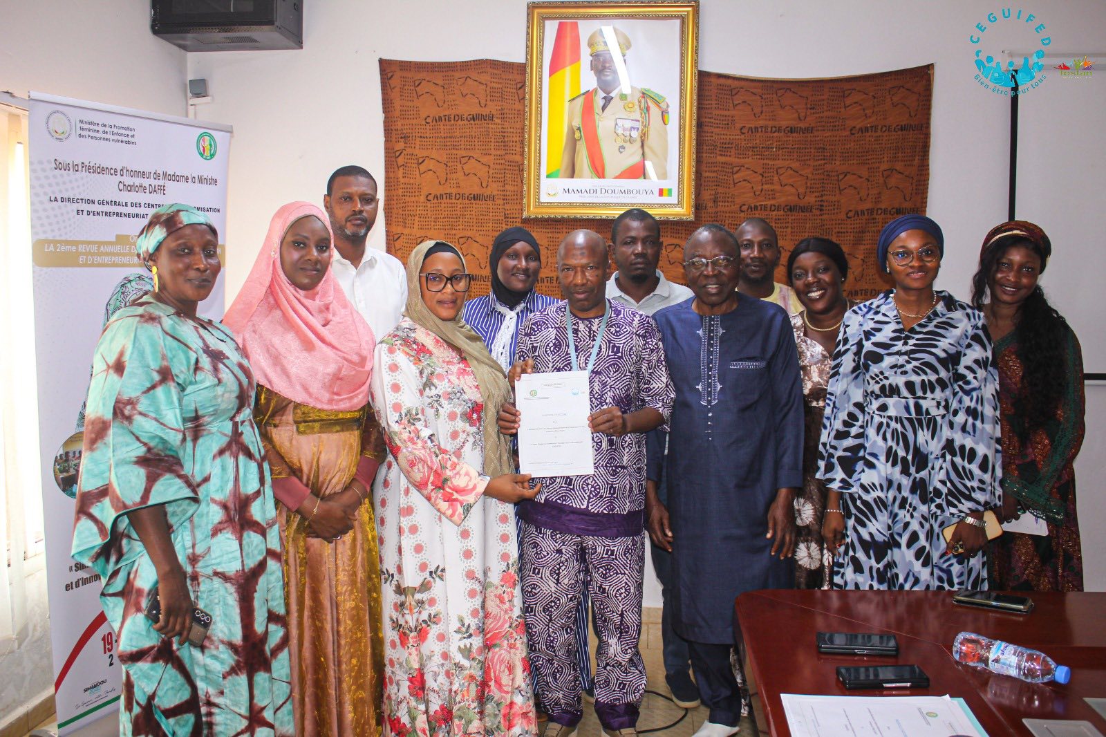 Signature d’un accord de partenariat avec le Centre d’Autonomisation et d’Entrepreneuriat des Femmes et Filles de Guinée (CAAF)
